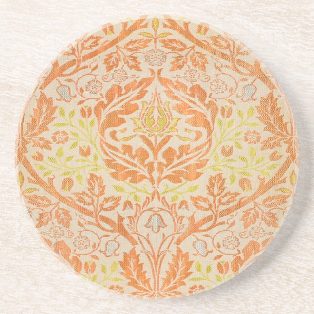 Posavasos Patrón de Tapiz de masa dorada William Morris (Frente)