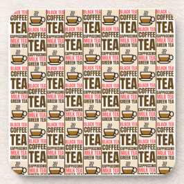 Posavasos PATRÓN DE TÉ DE CAFÉ, escayola de plástico dura