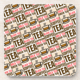 Posavasos PATRÓN DE TÉ DE CAFÉ, escayola de plástico dura