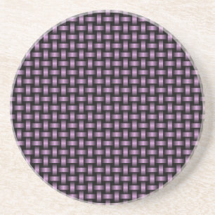 Posavasos Patrón de Tejido Negro Púrpura