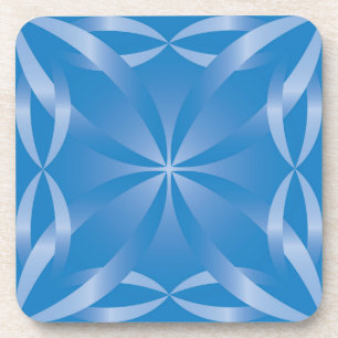 Posavasos patrón de topacio azul