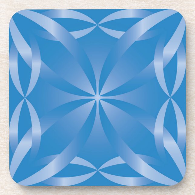 Posavasos patrón de topacio azul (Frente)