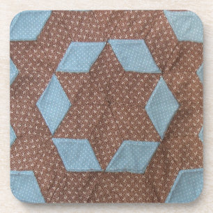 Posavasos Patrón de trama - Bloque de talla de castillo