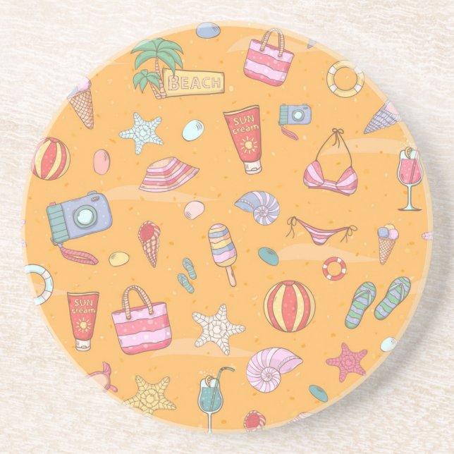 Posavasos Patrón de verano (Frente)