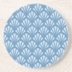 Posavasos Patrón de vieiras azules