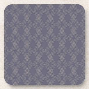 Posavasos Patrón de zag en zig gris, fresco, moderno, de mod