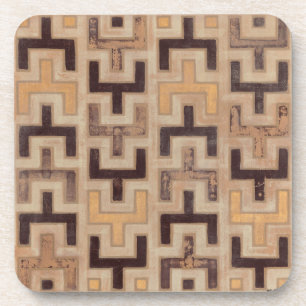 Posavasos Patrón decorativo de paño de barro africano