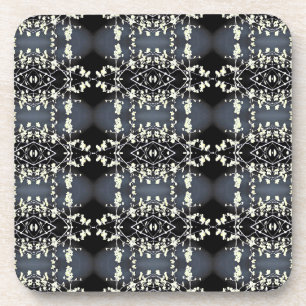 Posavasos Patrón decorativo en blanco y negro