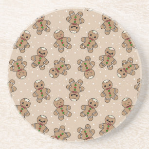 Posavasos Patrón del hombre de Kawaii Gingerbread