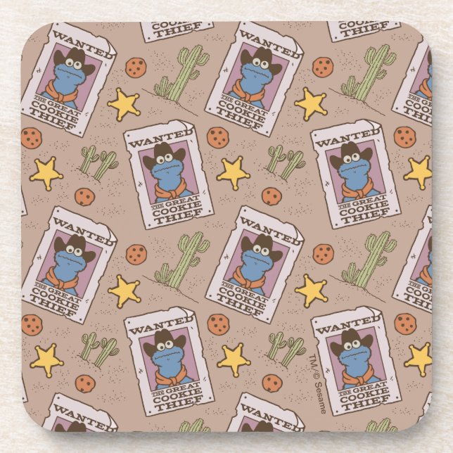 Posavasos Patrón deseado de Cookie Monster (Frente)