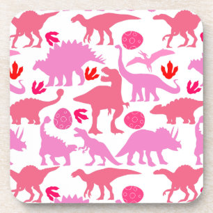 Posavasos Patrón Dino Rosa