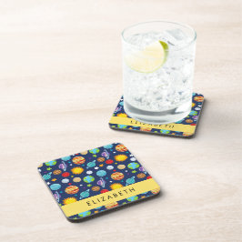 Posavasos Patrón espacial, planetas, estrellas, cosmos, tu n