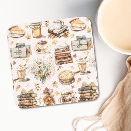 Posavasos Patrón Estético Esencial Favorito de Otoño