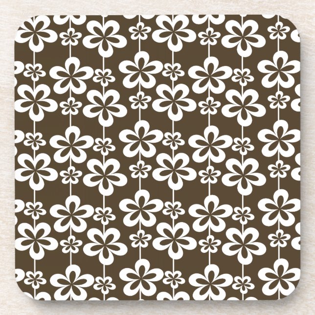 Posavasos Patrón floral de moda Girly (Frente)