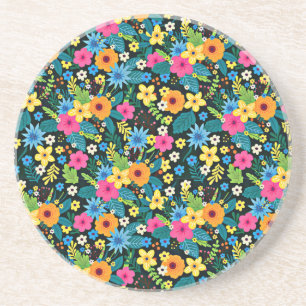 Posavasos Patrón floral de vibrante Ditsy-43785