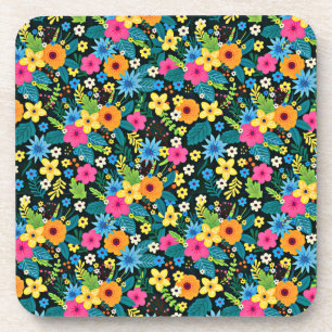 Posavasos Patrón floral de vibrante Ditsy-43785