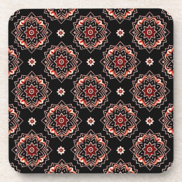 Posavasos Patrón Floral Mandala Boho - Conjunto de 6