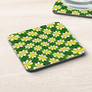 Posavasos Patrón frangipano amarillo