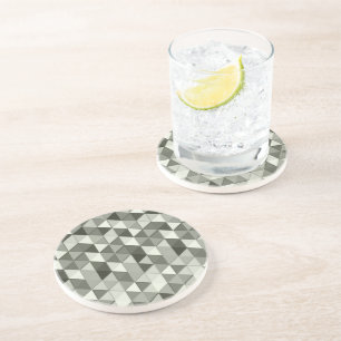 Posavasos Patrón geométrico de triángulos de escala de gr