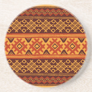 Posavasos Patrón geométrico étnico tradicional folk.