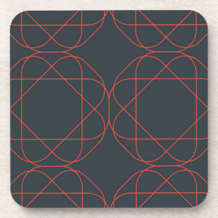 Posavasos Patrón geométrico moderno, simple, lindo y juguetó