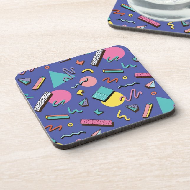 Posavasos Patrón geométrico retro (Lado Izquierdo)