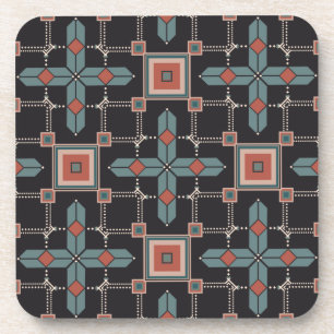 Posavasos Patrón Geométrico Vintage de Moda