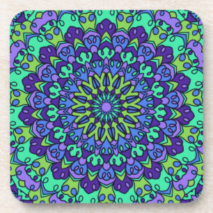 Posavasos Patrón Geométrico Vintage De Moda Lindo       