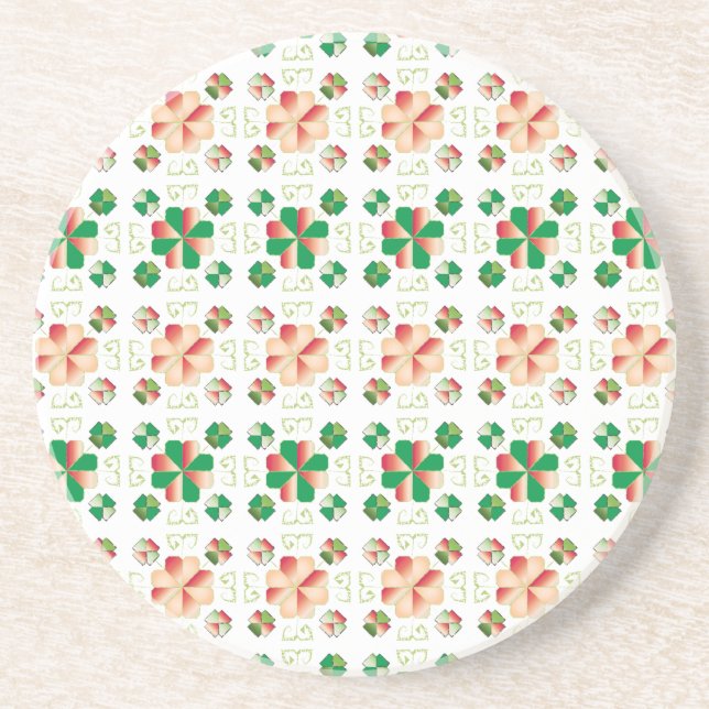 Posavasos Patrón geométrico X del signo del SUN letón tradic (Frente)