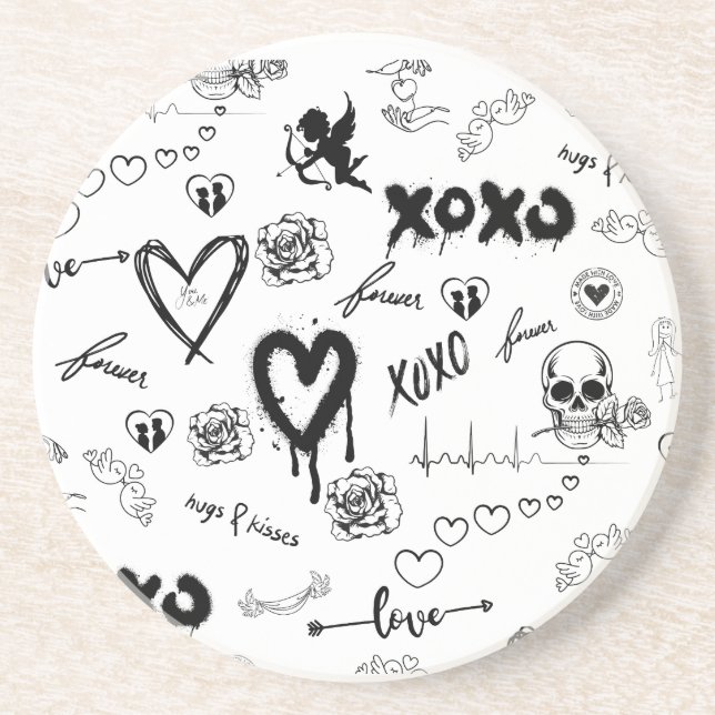 Posavasos Patrón gótico sin soldadura (Frente)