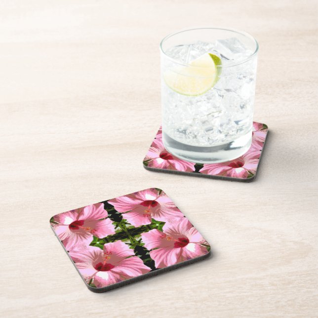 Posavasos Patrón Hibiscus rosa (Lado Derecho)