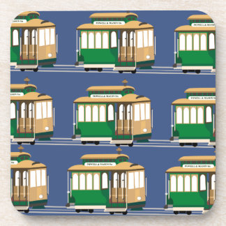 Posavasos Patrón ilustrado del teleférico
