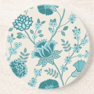 Posavasos Patrón jacobeo floral Lg en crema