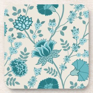 Posavasos Patrón jacobeo floral Lg en crema