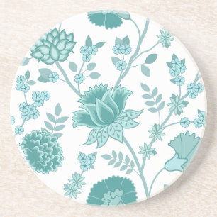 Posavasos Patrón jacobeo floral Lg habla de blanco