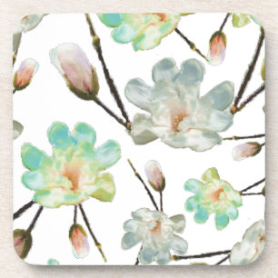 Posavasos Patrón Magnolia Fuentes de Plástico Duro