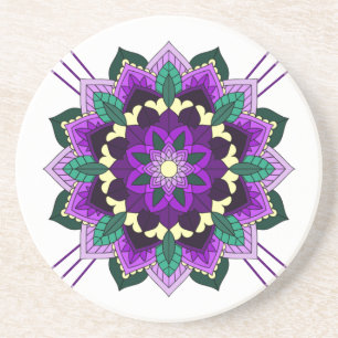 Posavasos Patrón Mandala 02 en la montaña rusa de piedra are