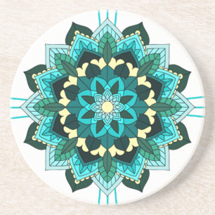 Posavasos Patrón Mandala 02 en montaña acuática