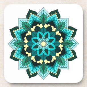 Posavasos Patrón Mandala 02 en montaña acuática