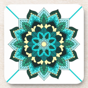 Posavasos Patrón Mandala 02 en montaña acuática