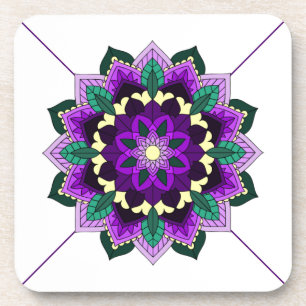 Posavasos Patrón Mandala 02 en montaña rusa