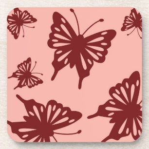 Posavasos patrón mariposa