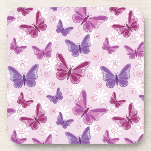 Posavasos patrón mariposa