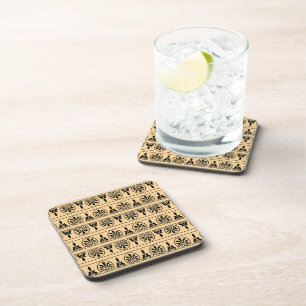 Posavasos Patrón Mediterráneo Árabe Griego Marrón
