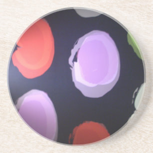 Posavasos Patrón moderno colorido Polka Dot Art Imprimir