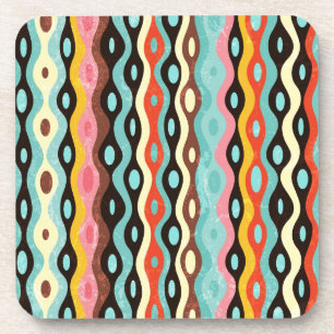 Posavasos Patrón multicolor abstracto