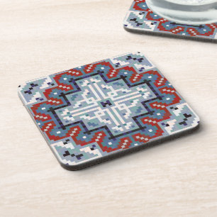 Posavasos Patrón Navajo de indios nativos americanos