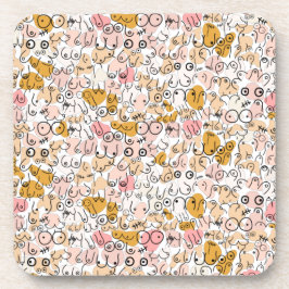 Posavasos patrón neutro pastel