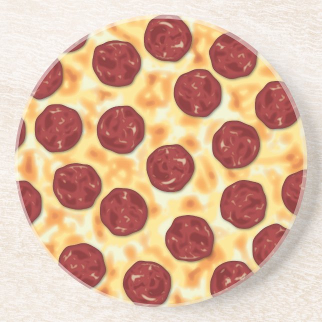 Posavasos Patrón Pepperoni Pizza (Frente)