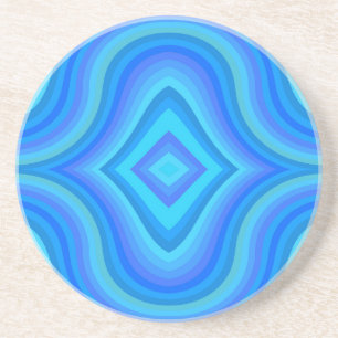 Posavasos Patrón retro azul